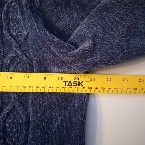 Alfred Dunner Petite Ladies Chenille Zip Front Cardigan - Picture 4 of 9